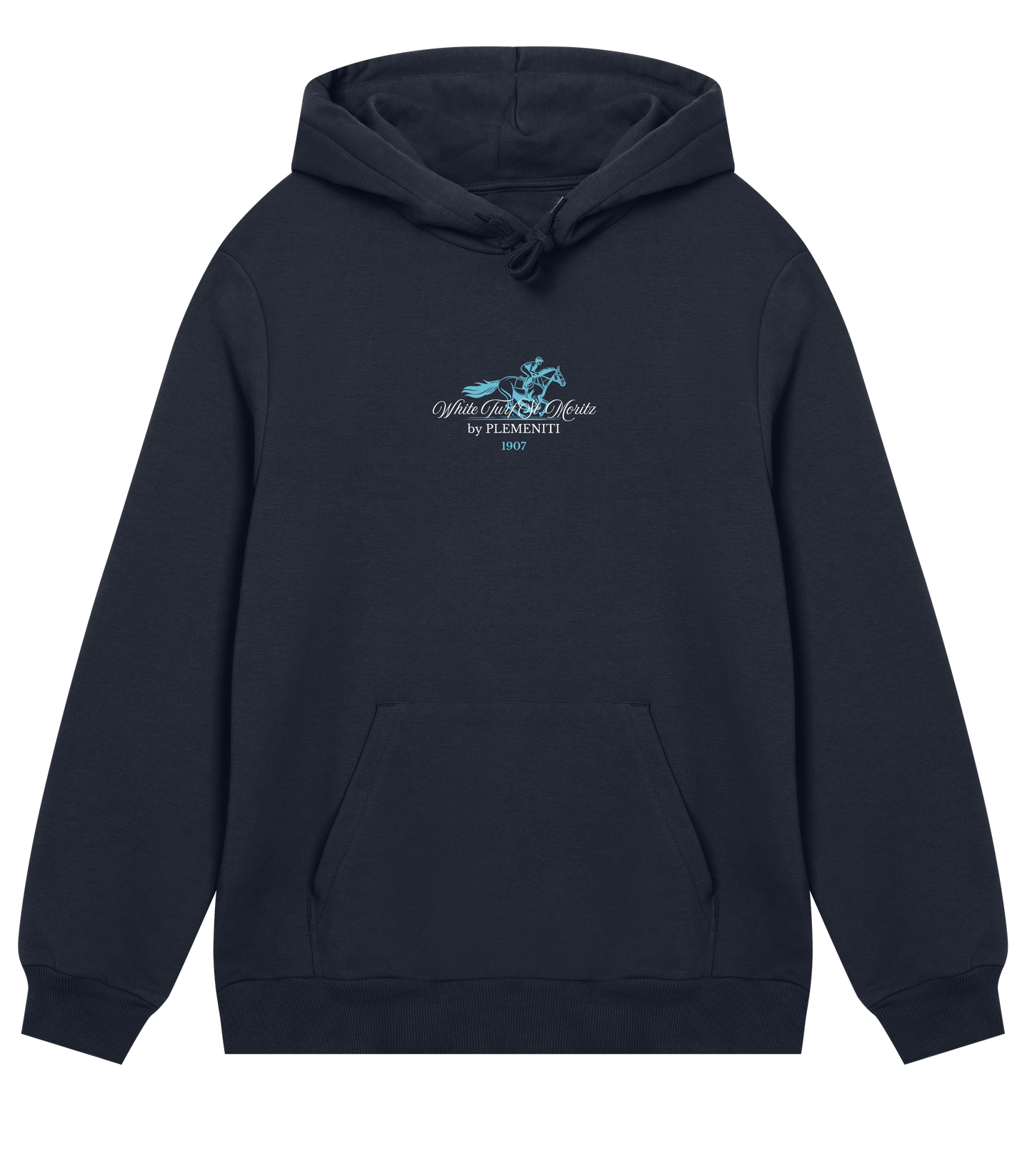 White Turf 1907 Hoodie Black, Navy